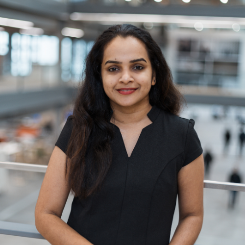 <b>Angitha Nair<br/>Jaguar Land Rover</b><br/><br/>Senior Scrum Master in automotive tech, Angitha leads with integrity and purpose. A STEM Ambassador and REACH member, she champions diversity and community engagement.